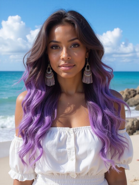 radiant violet hair transformation