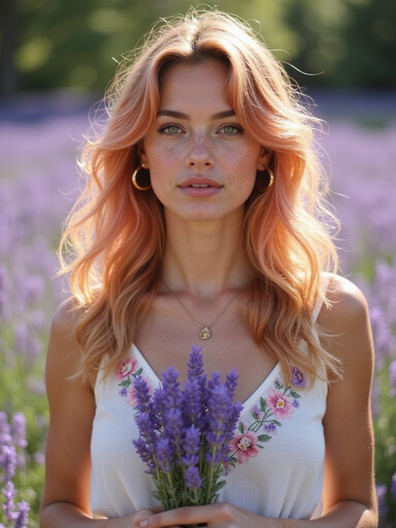 vibrant warm strawberry blonde