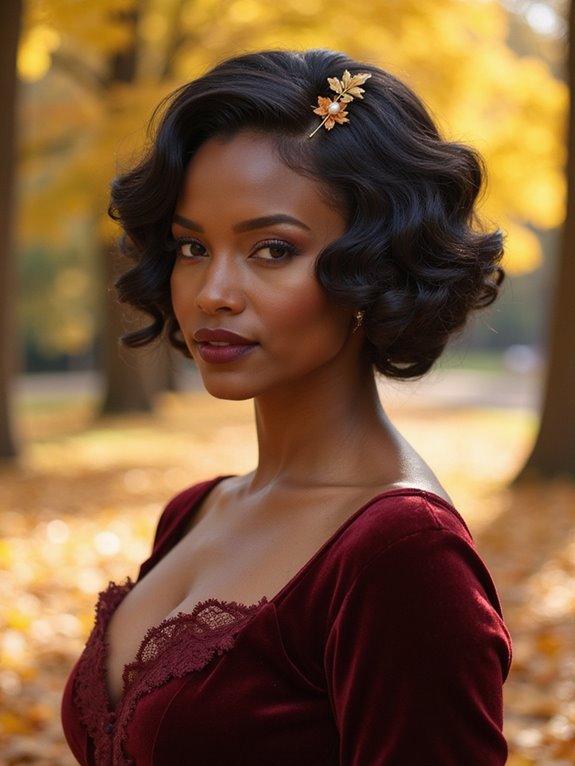 vintage finger wave elegance