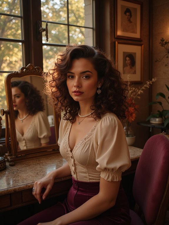 vintage glamour hairstyle technique