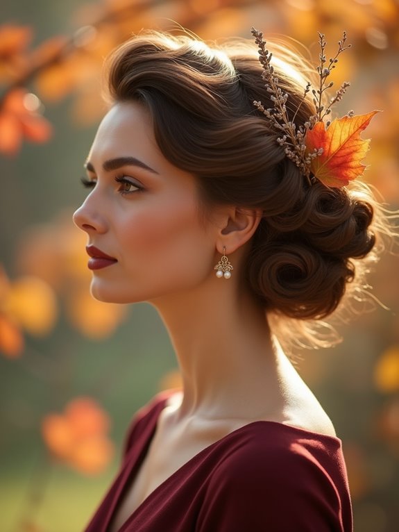 vintage wavy updo elegance