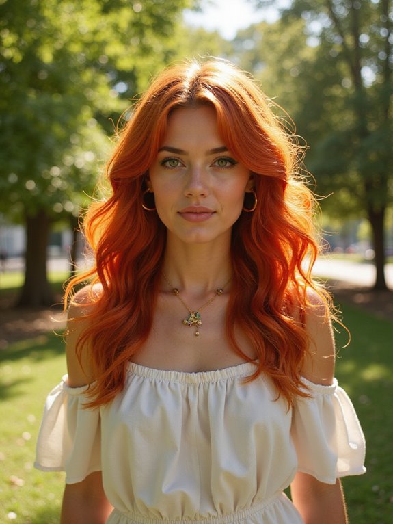 vivid crimson summer hair