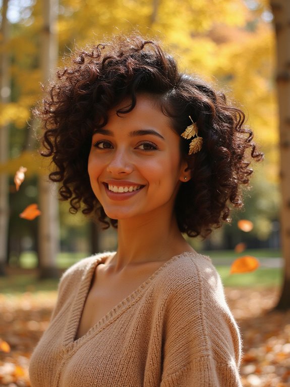volume boosted curly hair