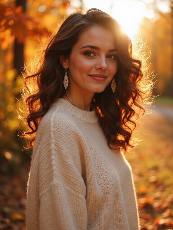 voluminous curls with technique