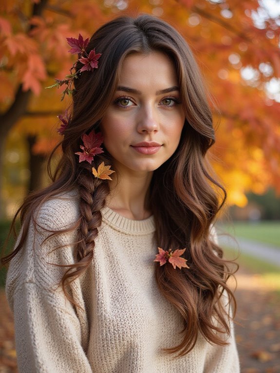 voluminous side braid technique