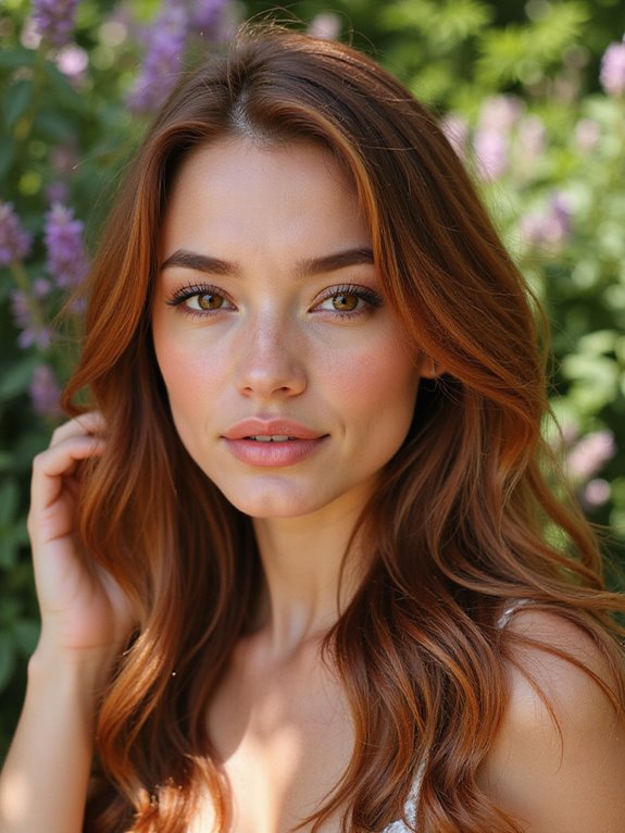 warm auburn hair care