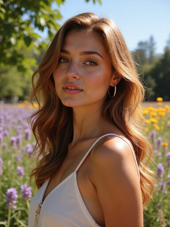 warm chestnut hair care