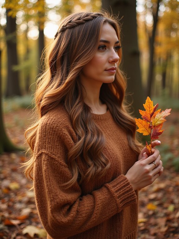 warm copper ombre hairstyle