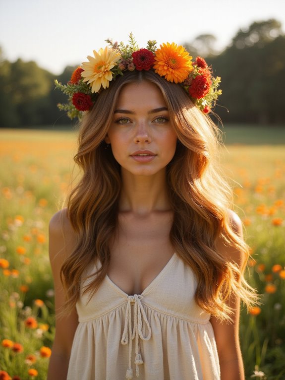 warm earthy chestnut hair