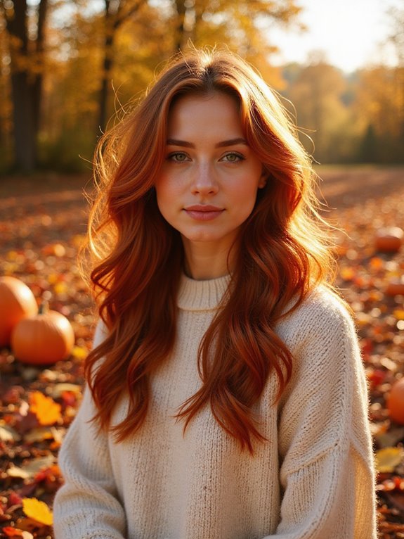 warm ginger balayage transformation