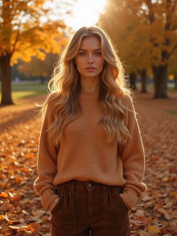 warm golden honey tones