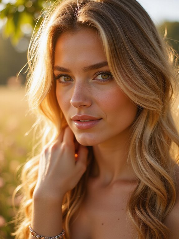 warm honey blonde balayage