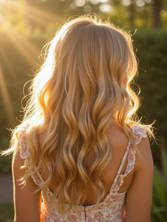 warm sun kissed balayage highlights