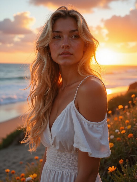 warm sun kissed blonde shade