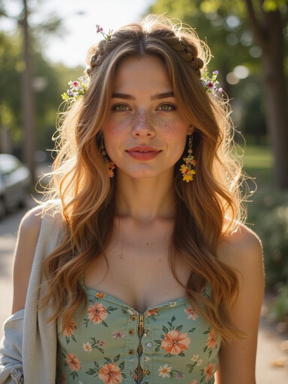 whimsical braided crown hairstyle