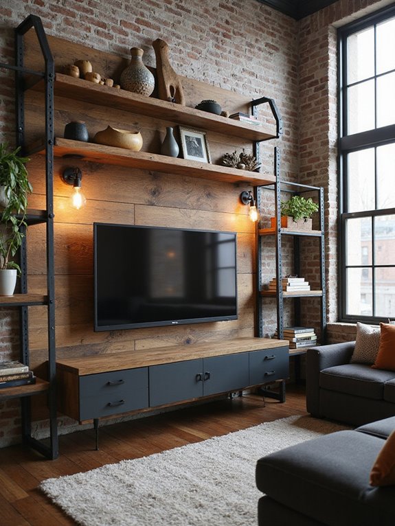 wood and metal elegance