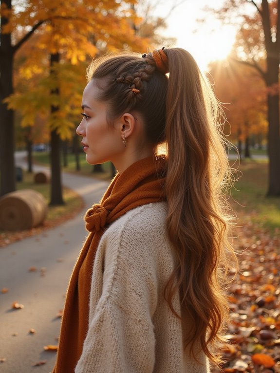 wrapped ponytail hairstyle tutorial