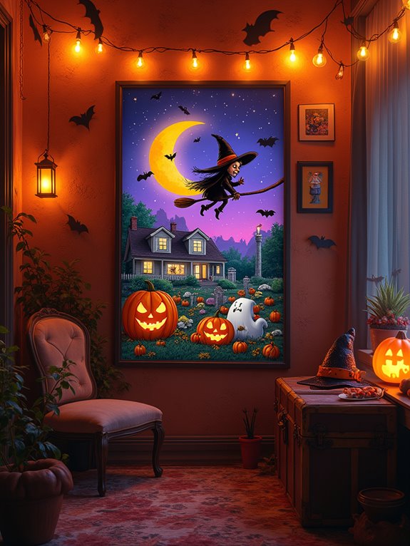 90s vintage halloween posters