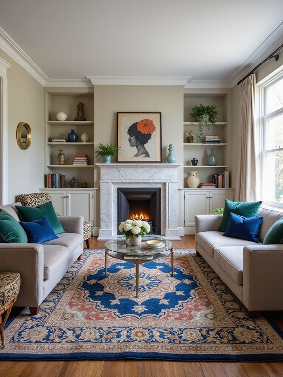 area rugs enhance decor