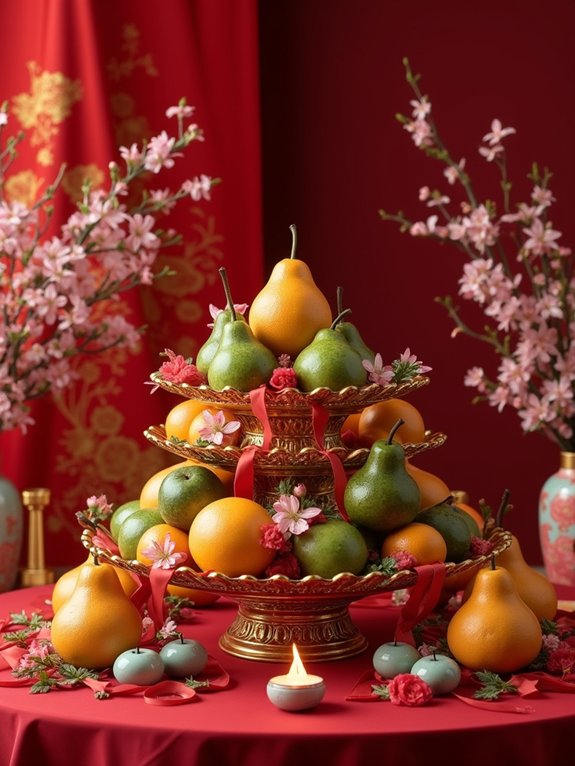 auspicious fruit display arrangement