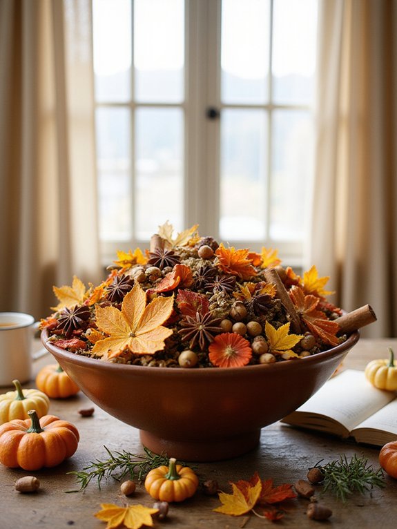 autumn inspired cozy potpourri