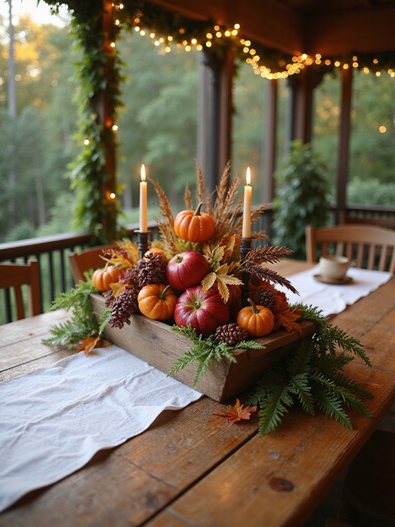 autumn themed table decorations