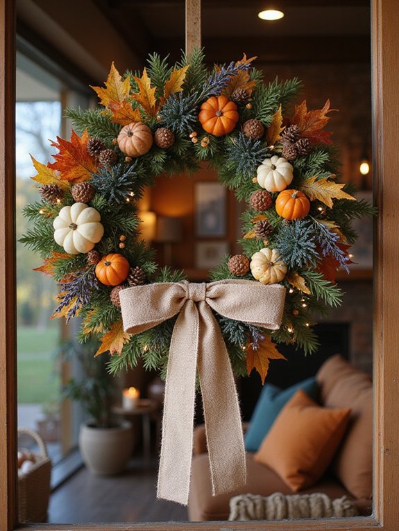 autumn wreath decorating ideas
