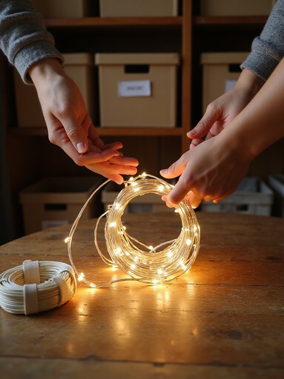 avoid knotting holiday lights