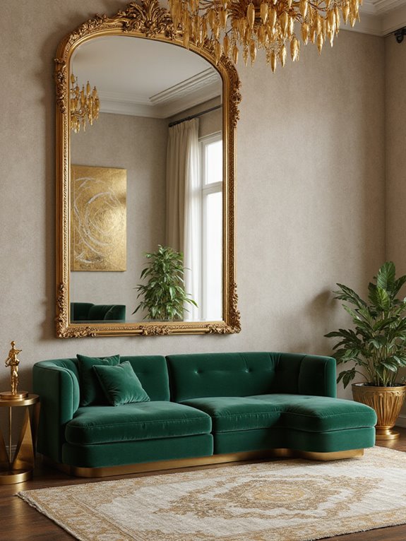 balance of gold accents