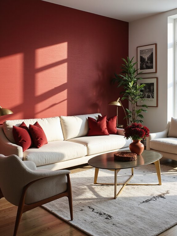 balancing red with complementary colors