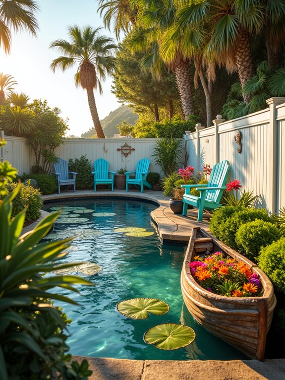 beachside paradise backyard decor