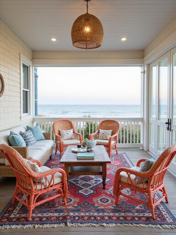 beachy living room oasis