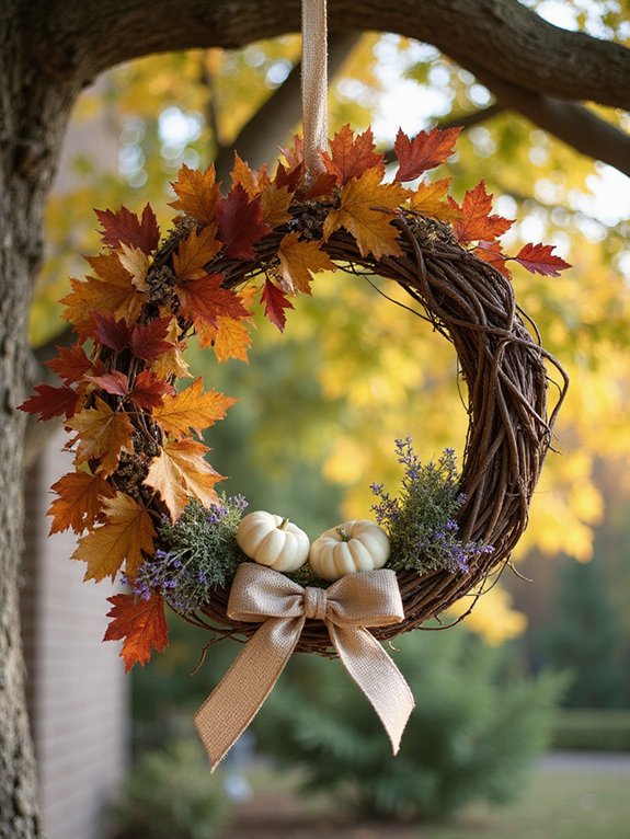 beautiful simple fall wreaths