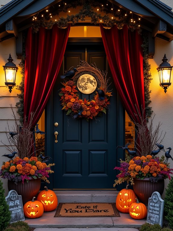 bewitching halloween door decorations
