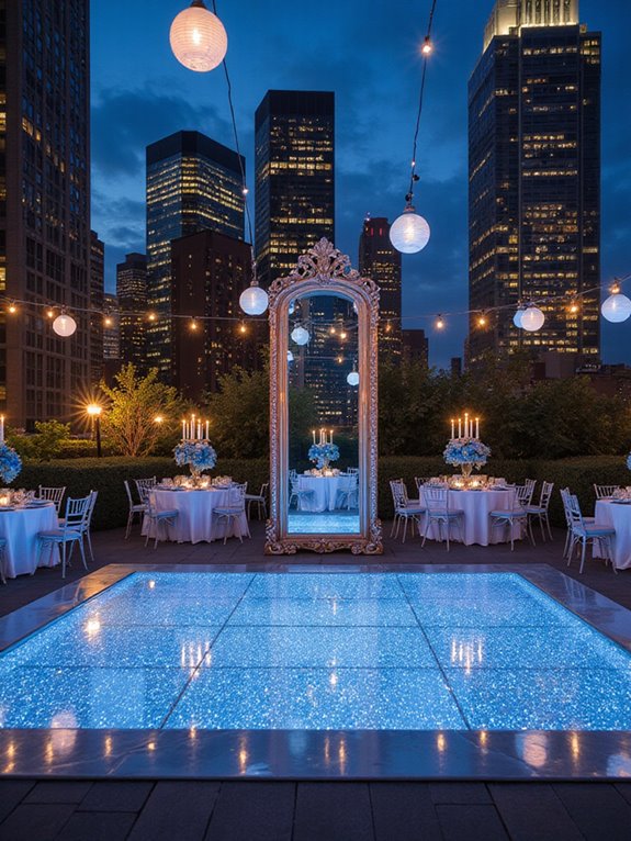 blue and white decor