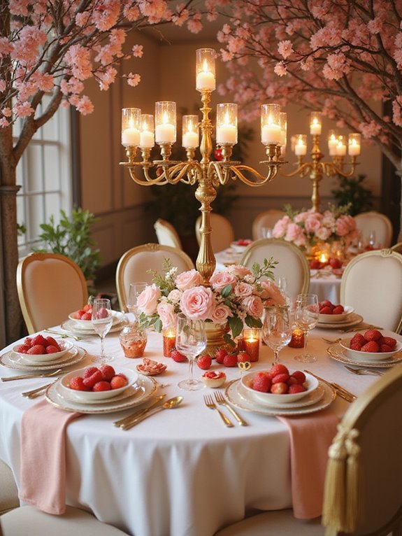 blush linens for elegance
