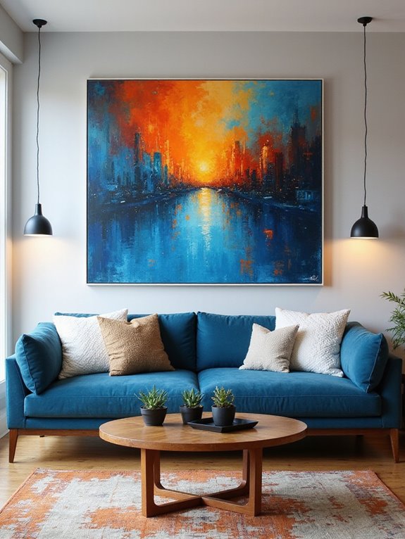 bold oversized canvas art