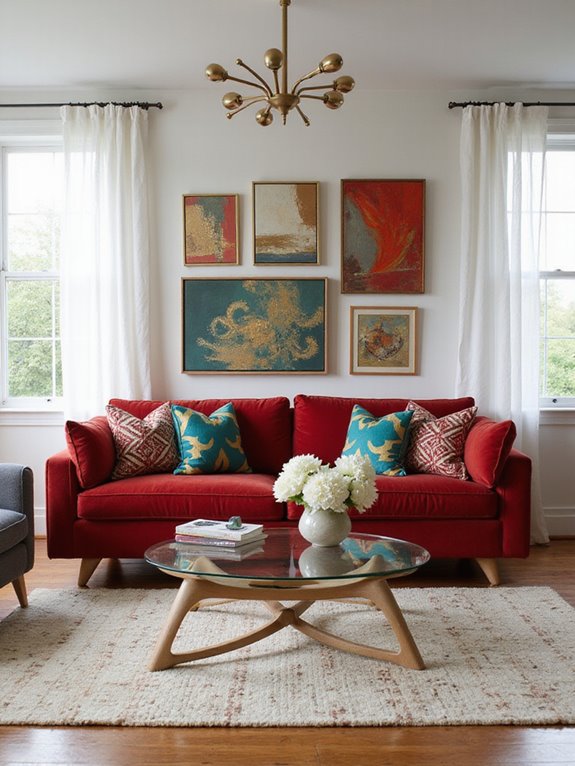 bold red furniture statements