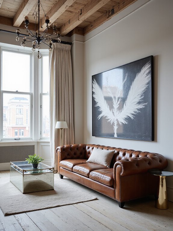 bold white statement walls