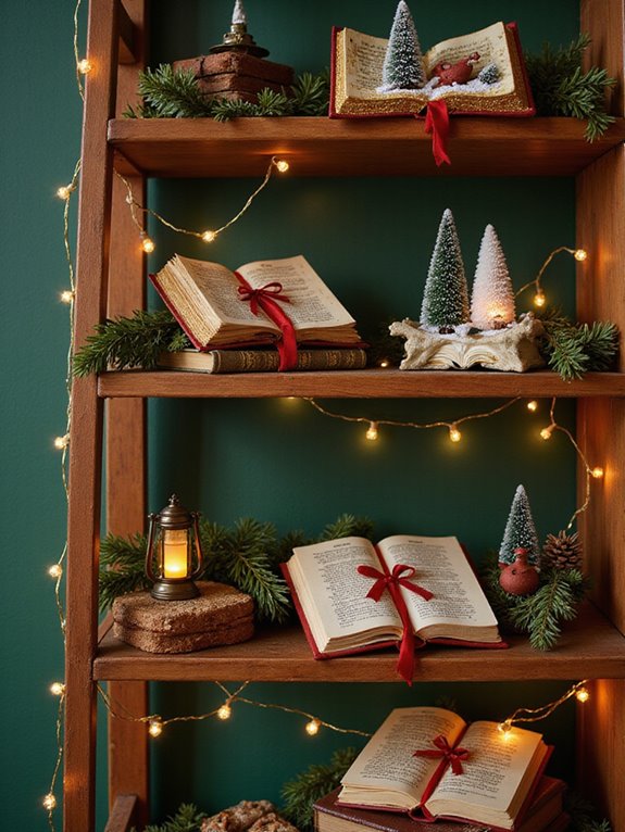 book themed holiday decorations