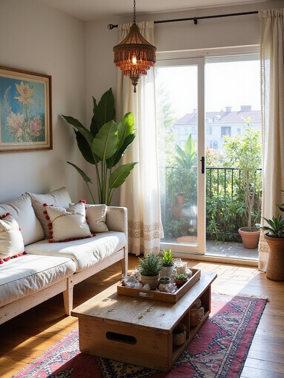 bright boho chic decor