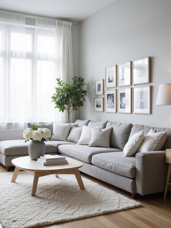 bright whites soft grays