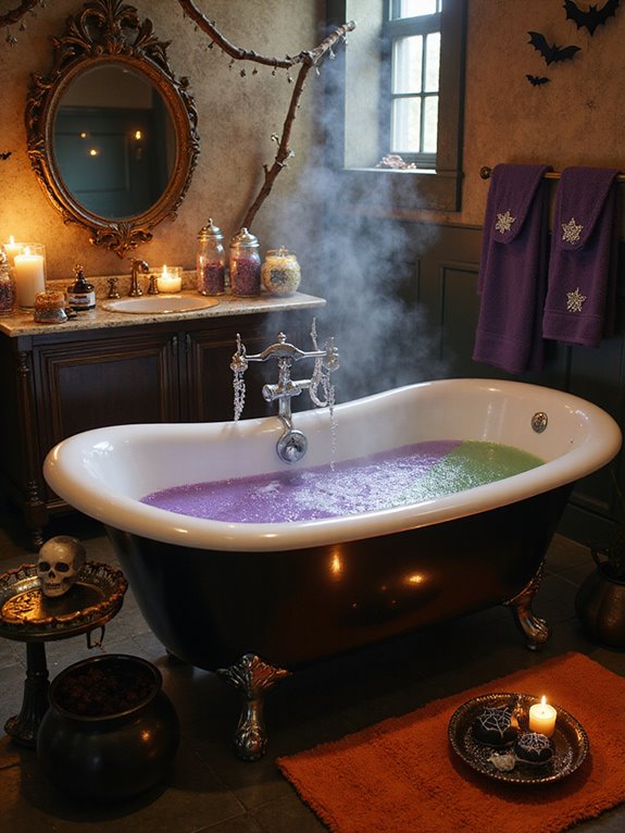 bubbling halloween bath experience