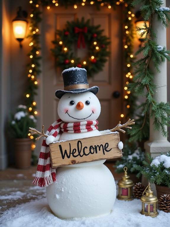 build and decorate snowman