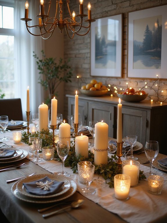 candlelight creates cozy atmosphere