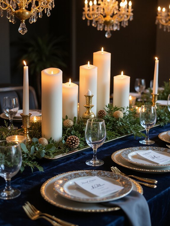 candlelight creates warm ambiance