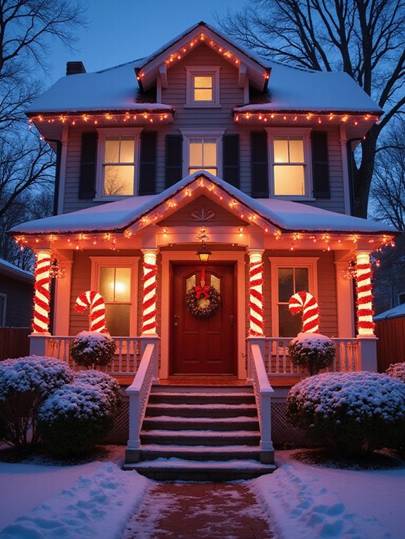 candy cane tree decoration