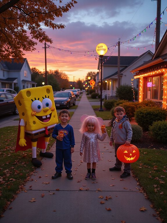 cartoonish halloween costume fun