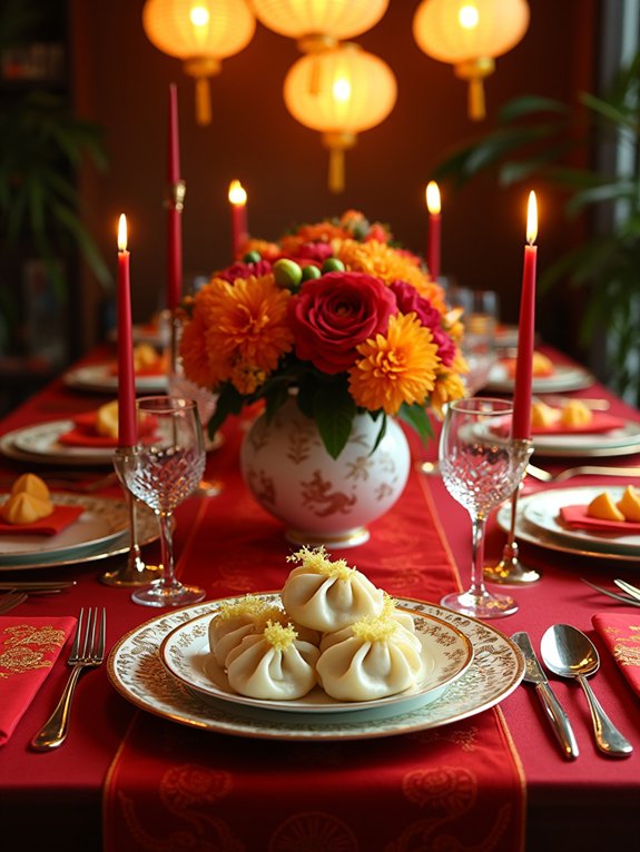 celebratory chinese new year decor