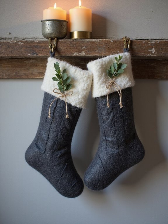 charcoal stockings with elegance